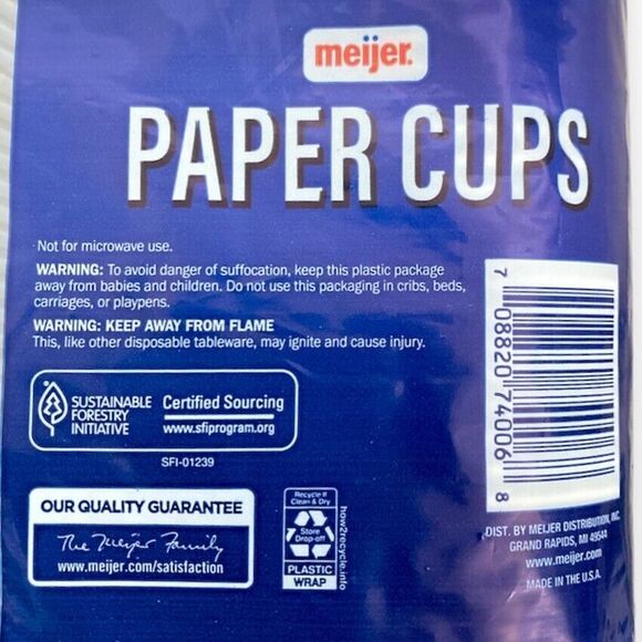 Disposable Bath Paper Cups Small 3 oz. 200 Count NEW Bathroom Rinse MADE IN USA - Picture 5 of 6